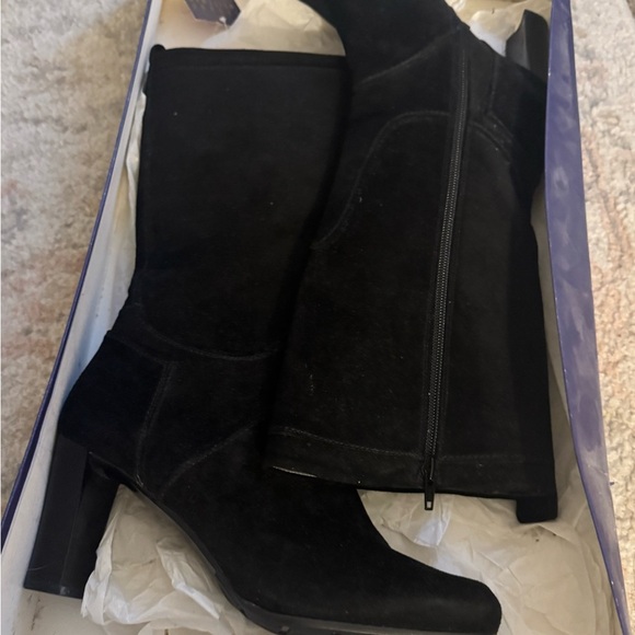 🍁Stuart Weitzman Black Suede Women's Boots - Picture 8 of 12